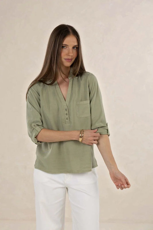 Humidity Leni Shirt | Khaki