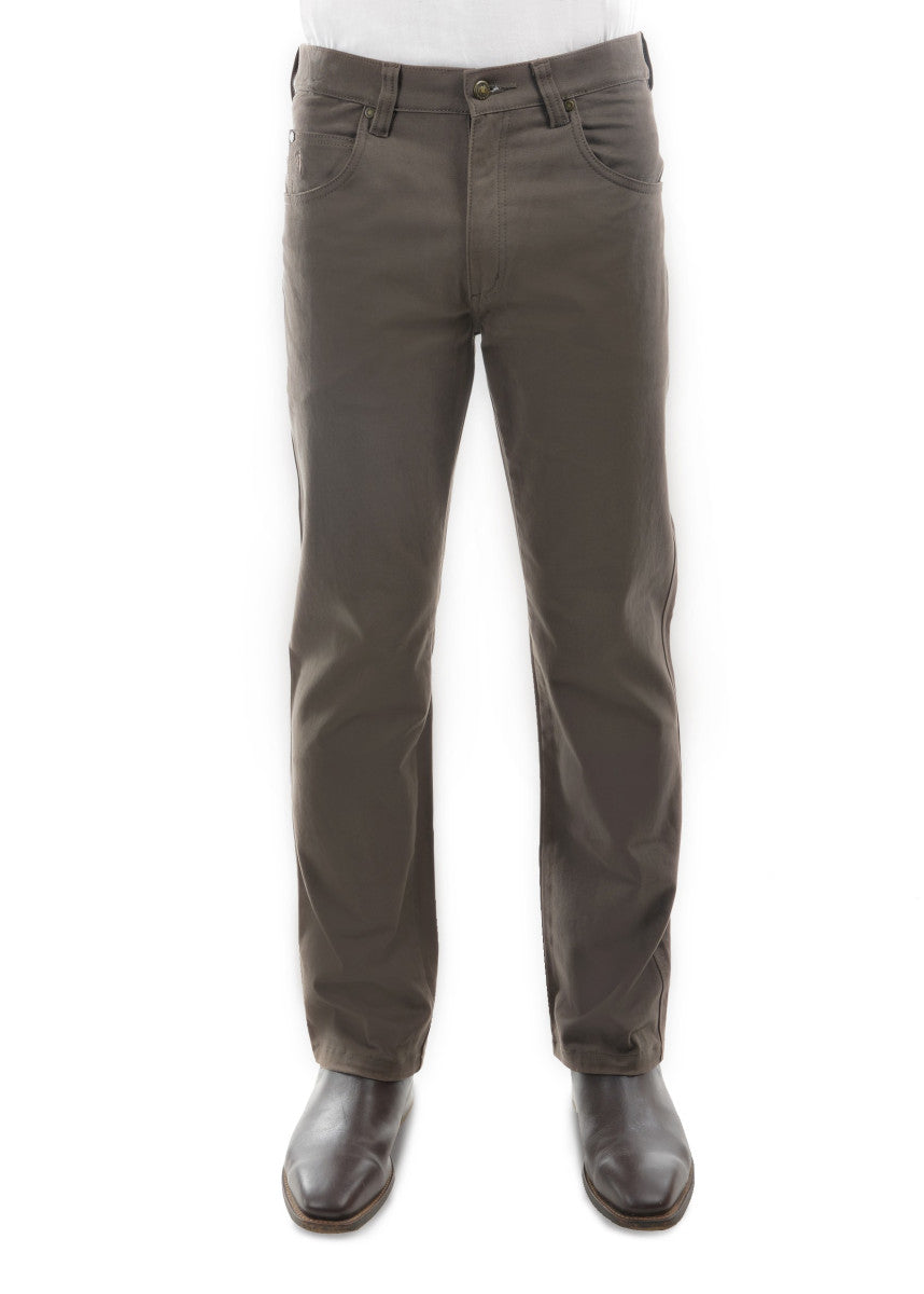 THOMAS COOK MENS STRETCH MOLESKIN JEAN 32 LEG GREYSTONE