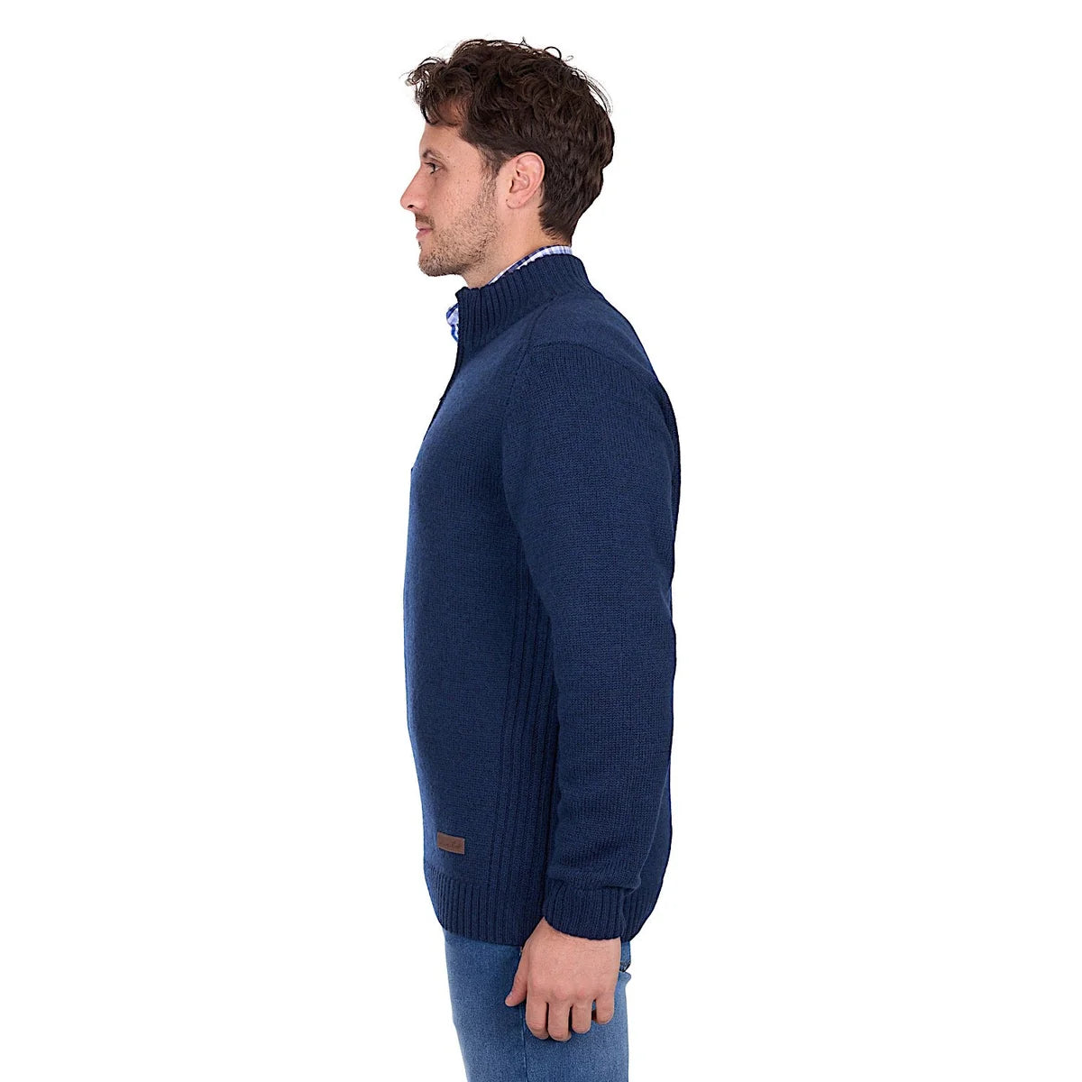Thomas Cook Jesse 1/4 Zip Jumper | Blue Marle