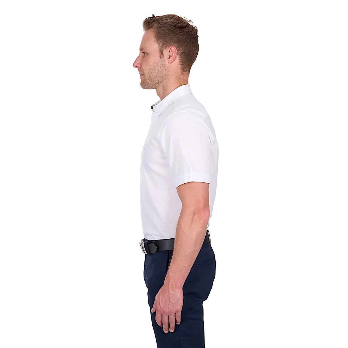 Thomas Cook Mens TC Linen Short Sleeve Shirt | White
