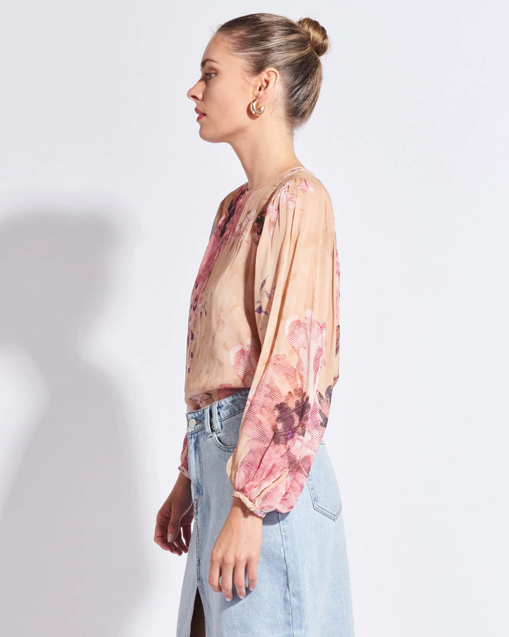 FATE+BECKER TOGETHER TOP FLORAL