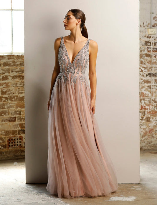 JADORE JX1077 DRESS DUSTY PINK 8