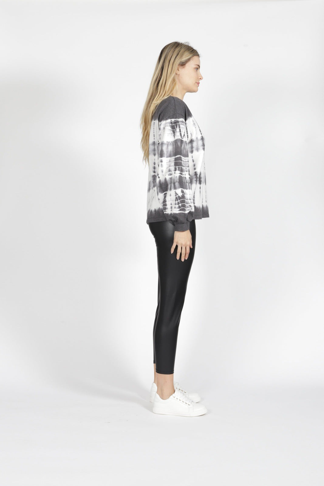 SASS TESSA WETLOOK PANT BLACK