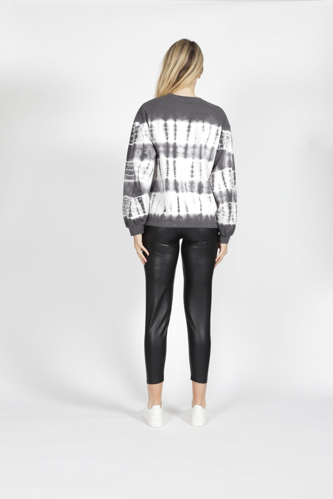 SASS TESSA WETLOOK PANT BLACK