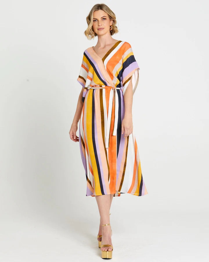 FATE+BECKER NEED YOU TONIGHT MIDI DRESS