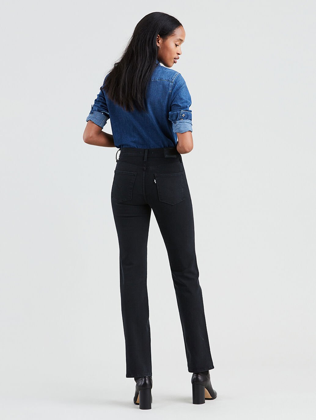 LEVIS 314 SHAPING STRAIGHT 4X STRETCH NEW ULTRA BLACK 30 LEG