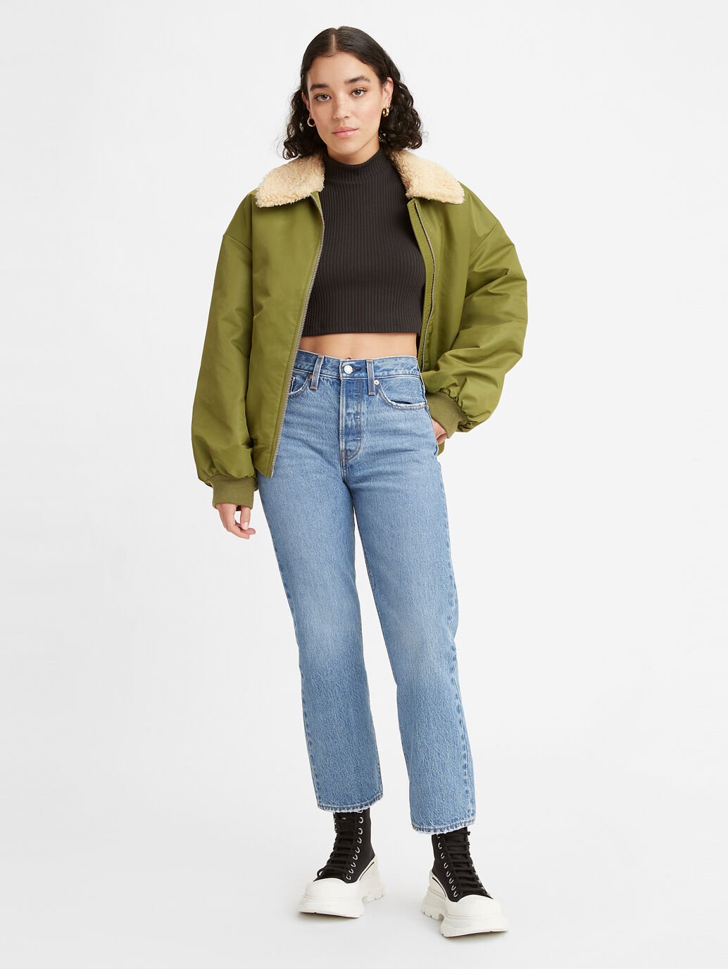 LEVI'S WEDGIE STRAIGHT OXNARD HAZE