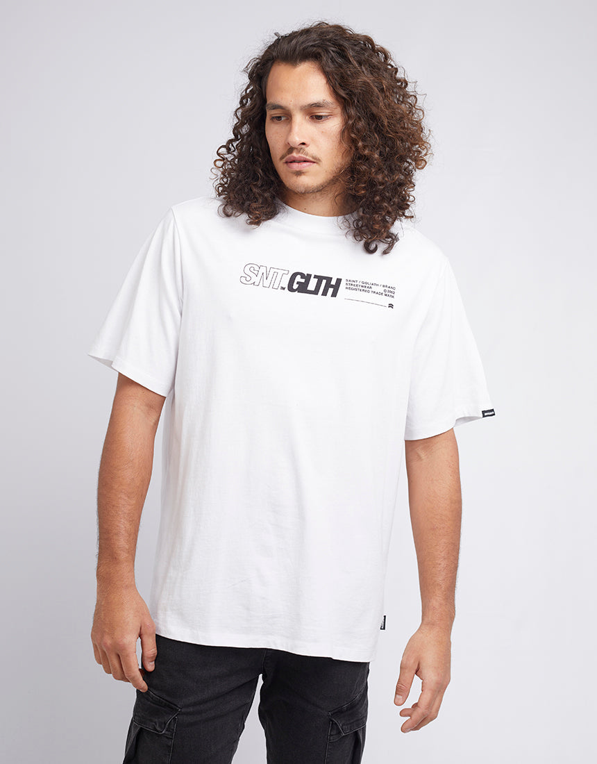 ST GOLIATH FLUX TEE WHITE