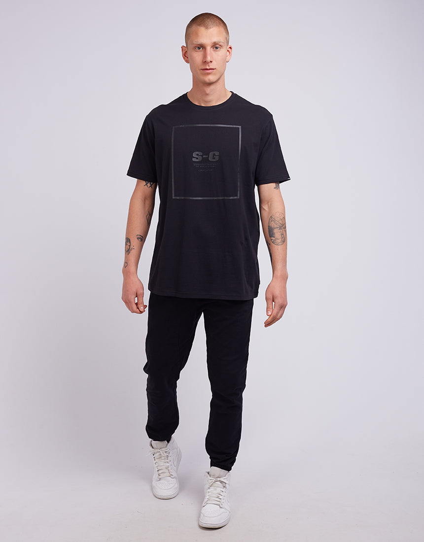 ST GOLIATH ZONED TEE BLACK