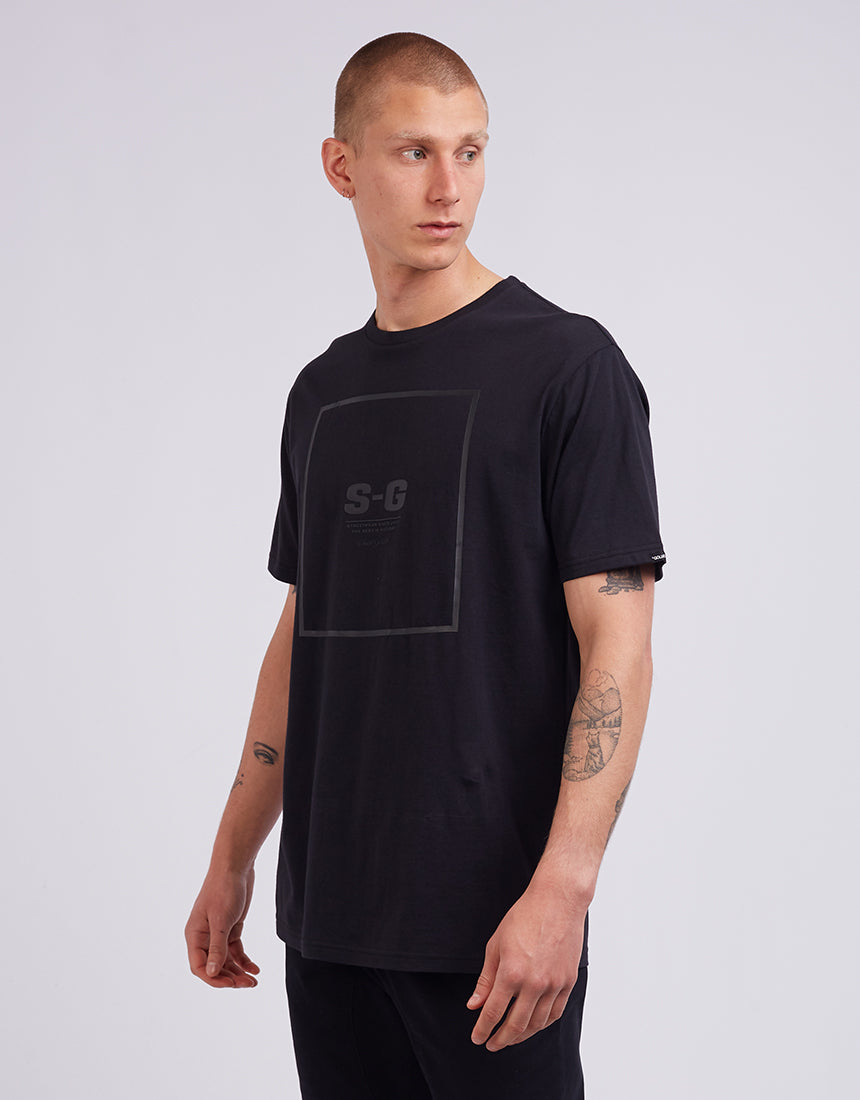 ST GOLIATH ZONED TEE BLACK