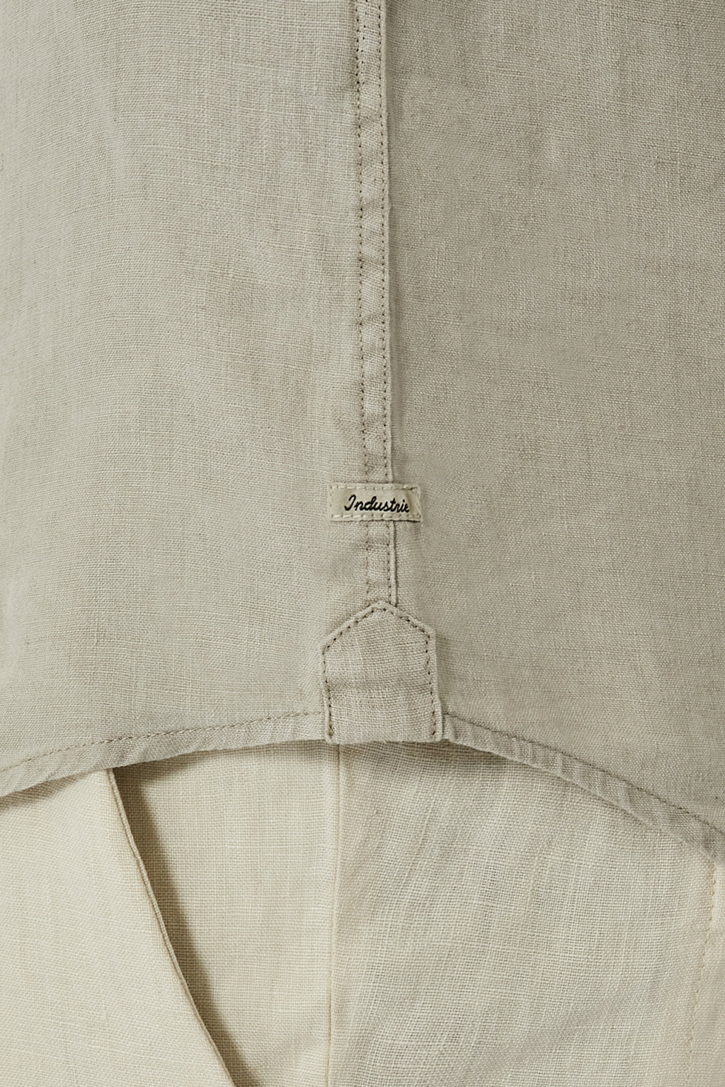 INDUSTRIE TENNYSON LINEN L/S SHIRT LT ARMY