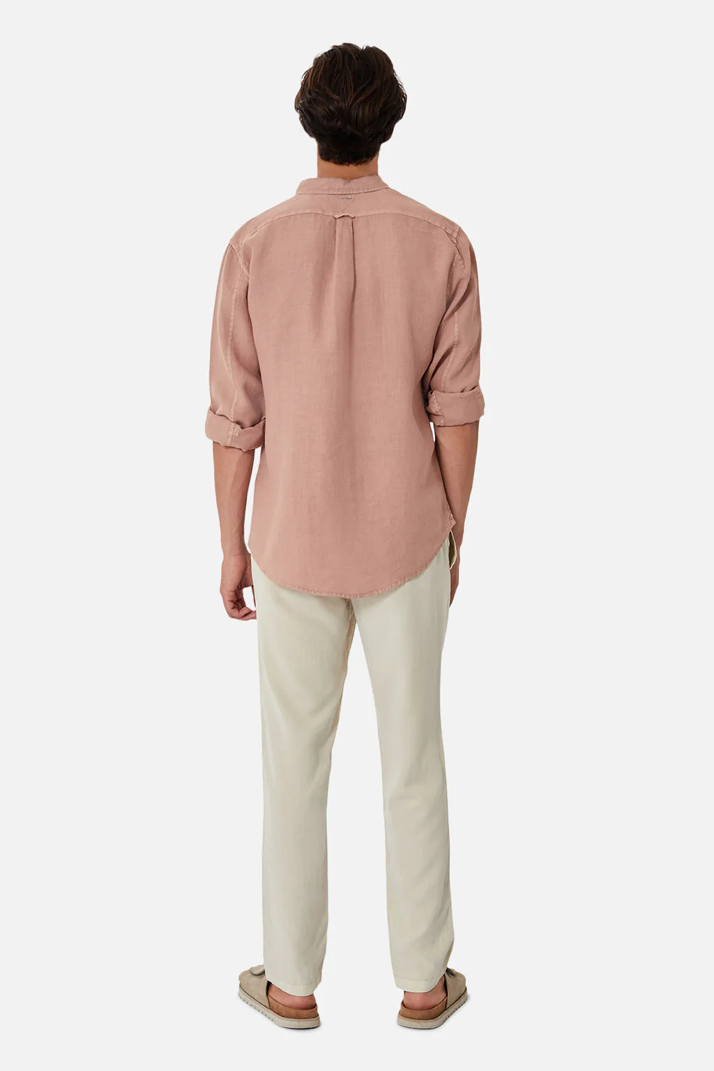 INDUSTRIE TENNYSON LINEN L/S TERRACOTTA SHIRT