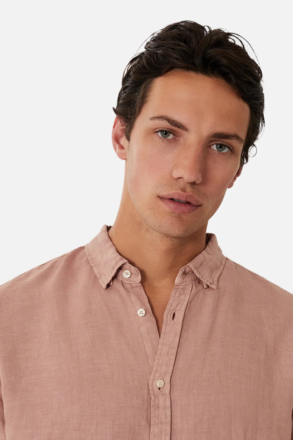 INDUSTRIE TENNYSON LINEN L/S TERRACOTTA SHIRT