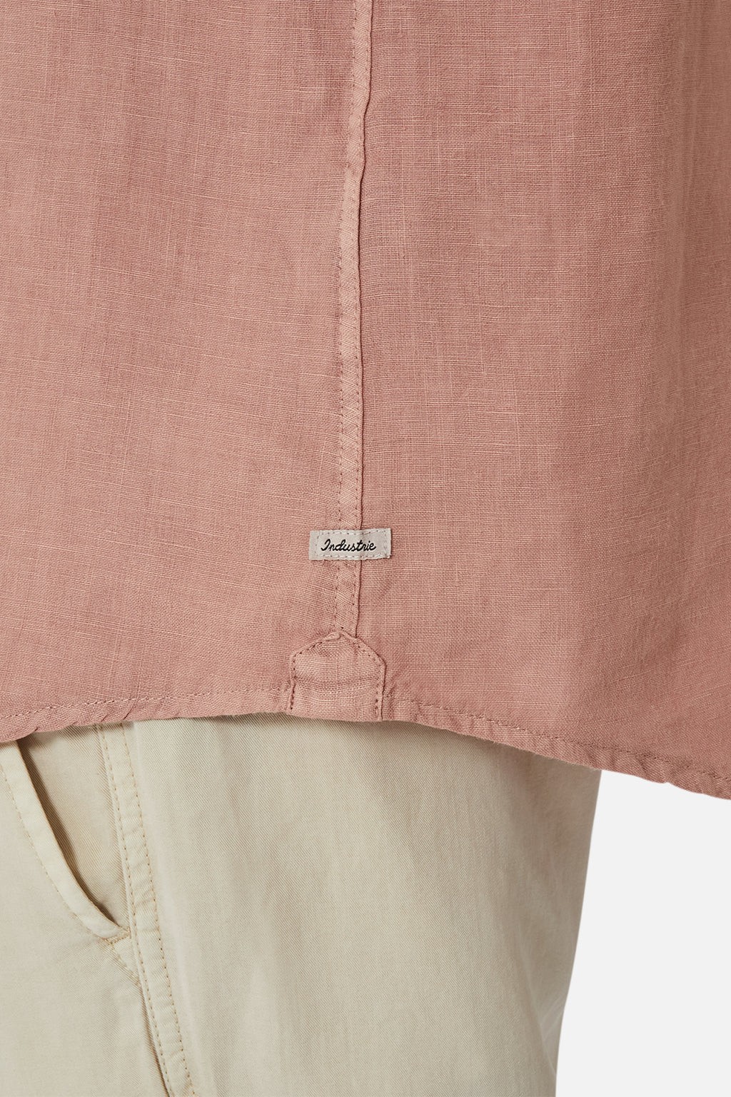INDUSTRIE TENNYSON LINEN L/S TERRACOTTA SHIRT