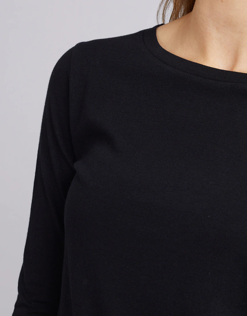 SILENT THEORY KARA LS TEE BLACK