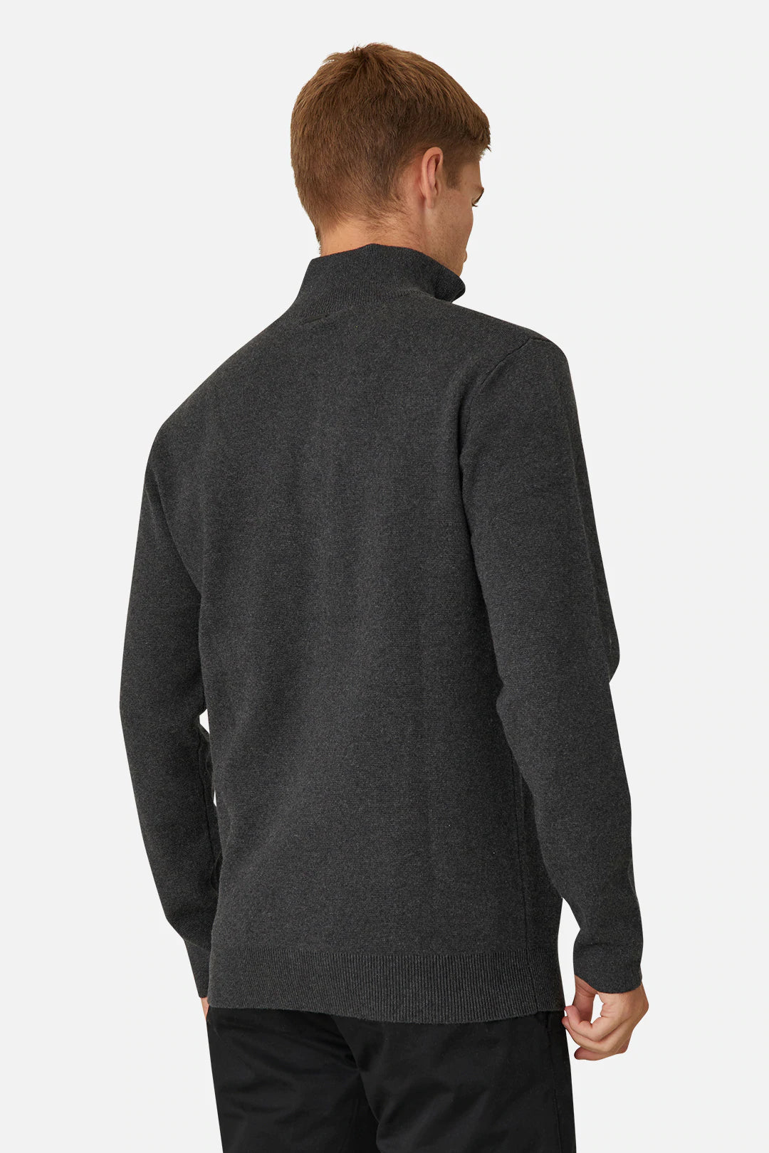 INDUSTRIE LAKEWOOD ZIP NECK CHARCOAL