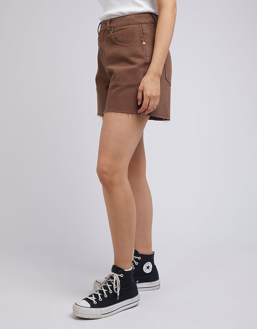 ALL ABOUT EVE HARLEY BERMUDA SHORT BROWN