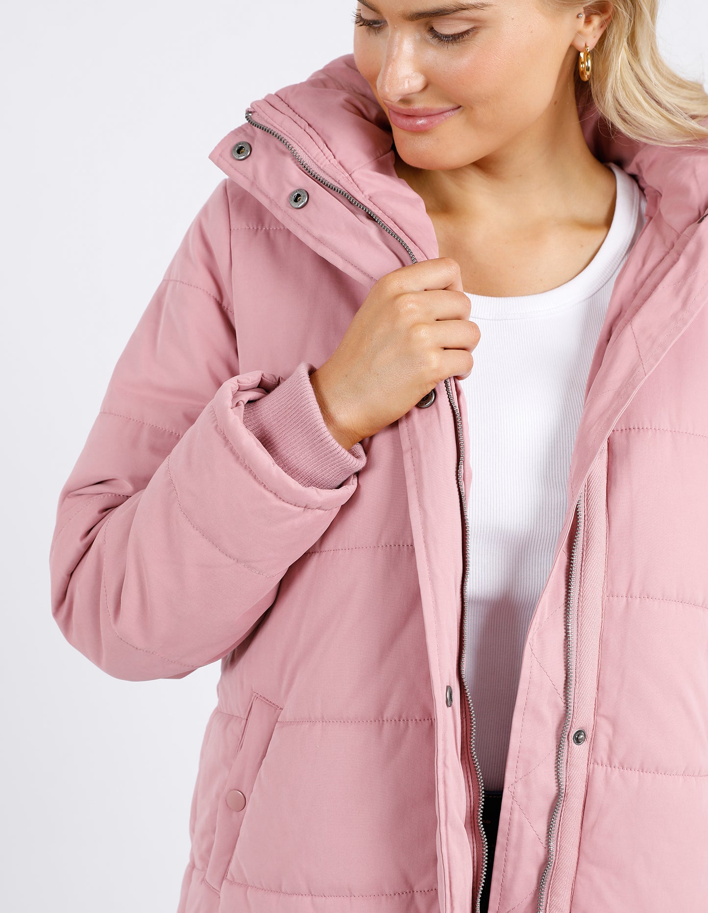 ELM MADDIE PUFFER JACKET DUST