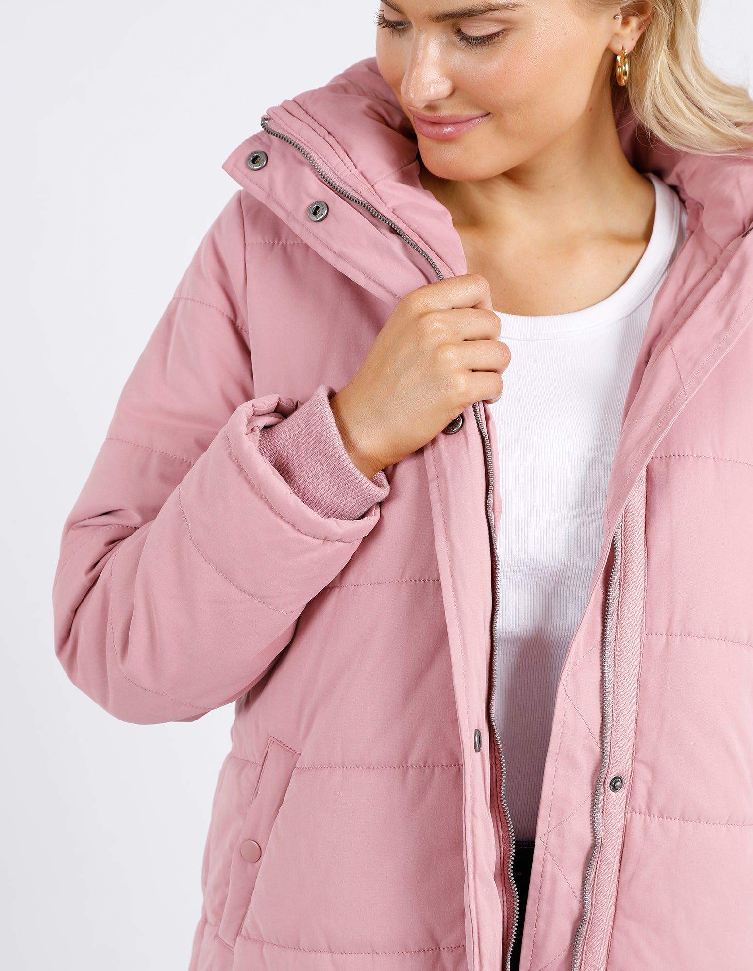 ELM MADDIE PUFFER JACKET DUST