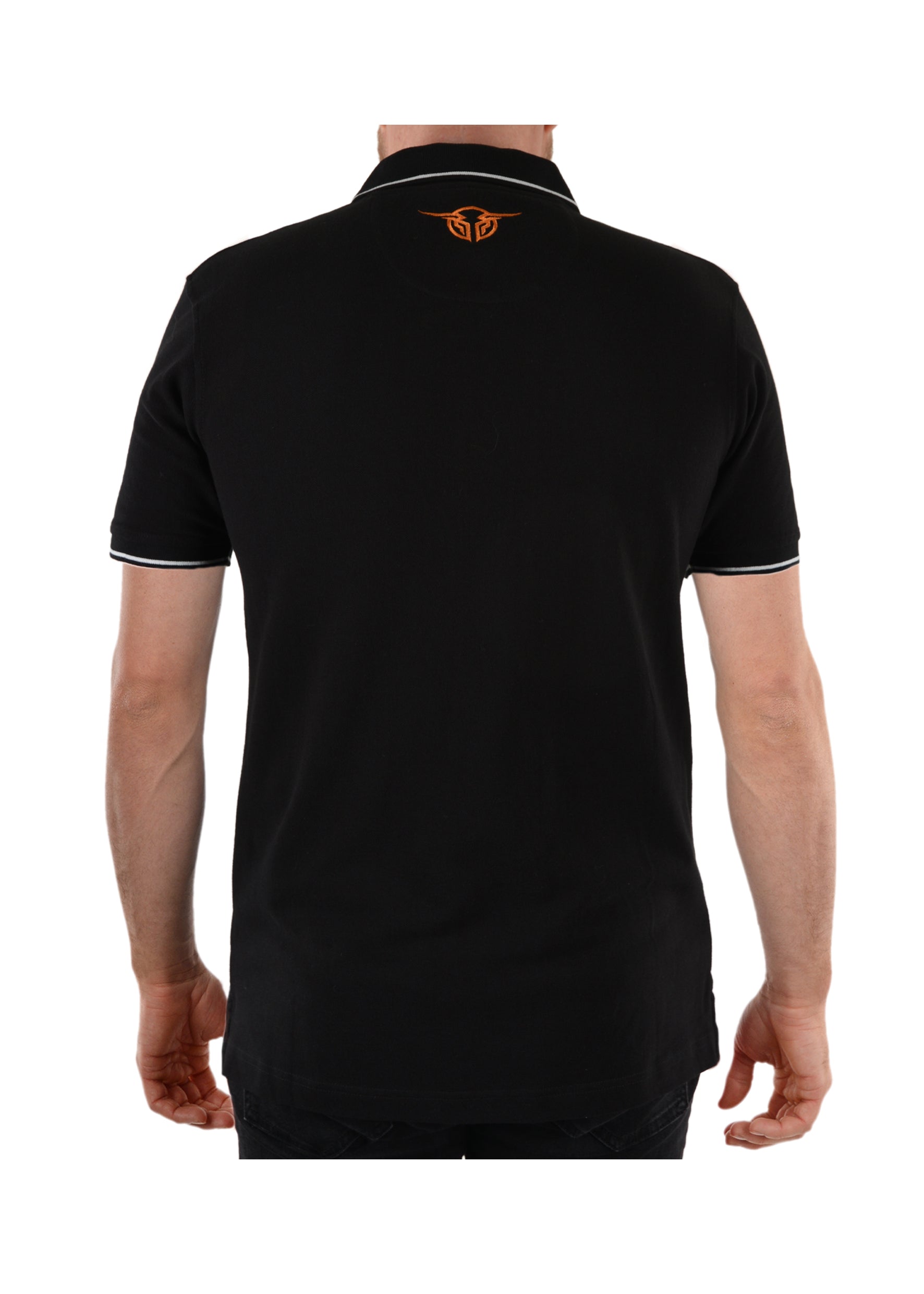 BULLZYE MENS BULLRING S/S POLO BLACK