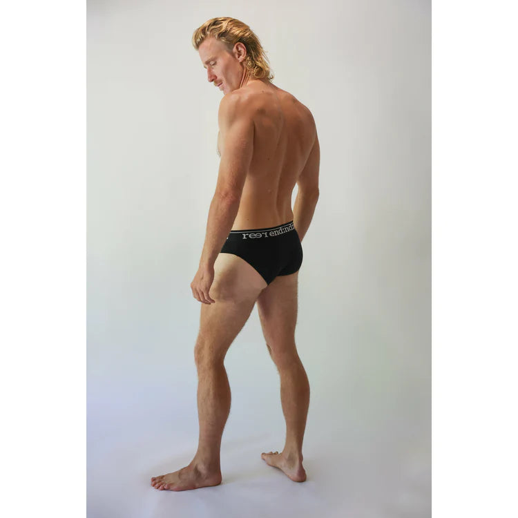 REER ENDZ ORGANIC COTTON MENS BRIEF BLACK