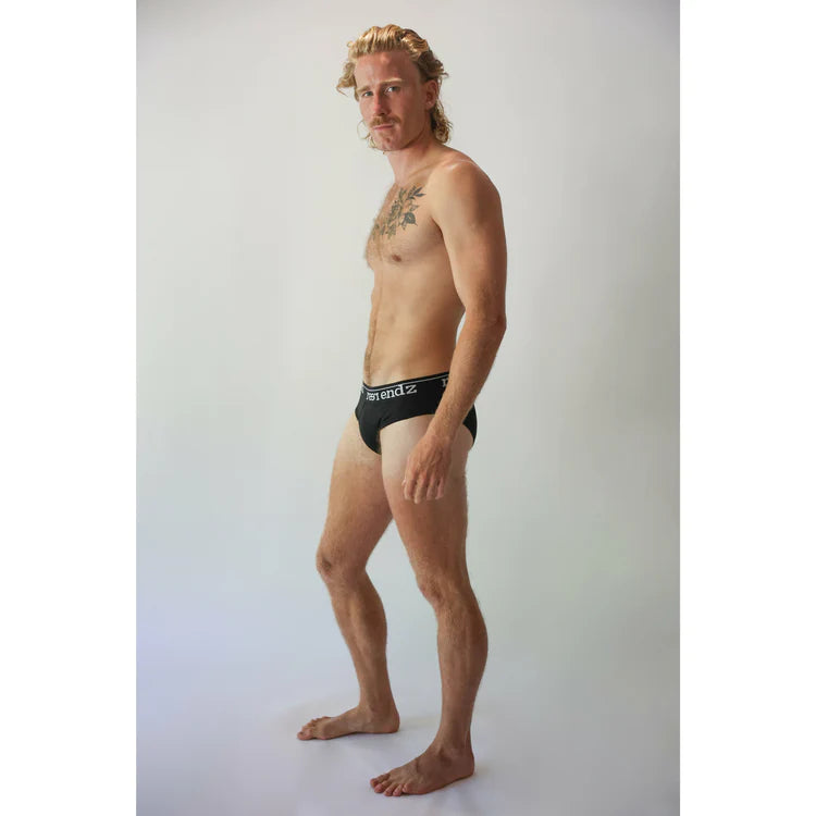 REER ENDZ ORGANIC COTTON MENS BRIEF BLACK