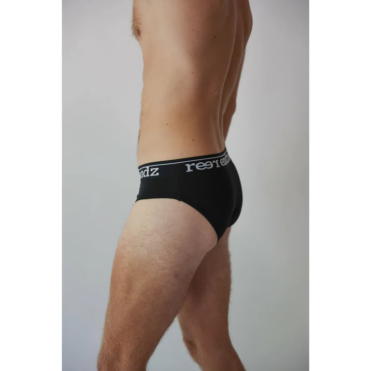 REER ENDZ ORGANIC COTTON MENS BRIEF BLACK