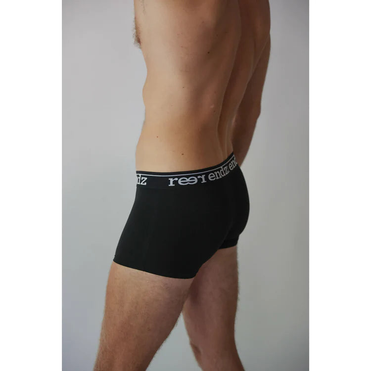 REER ENDZ ORGANIC COTTON MENS TRUNK BLACK