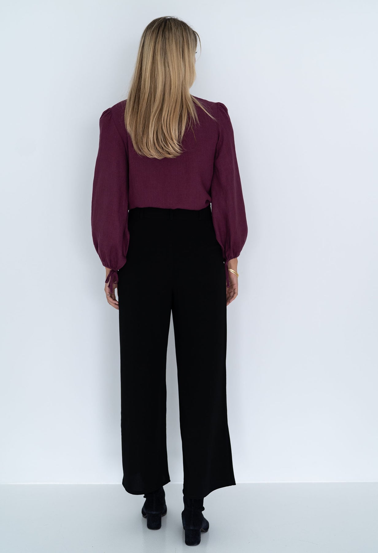 HUMIDITY DEMI BLOUSE PLUM