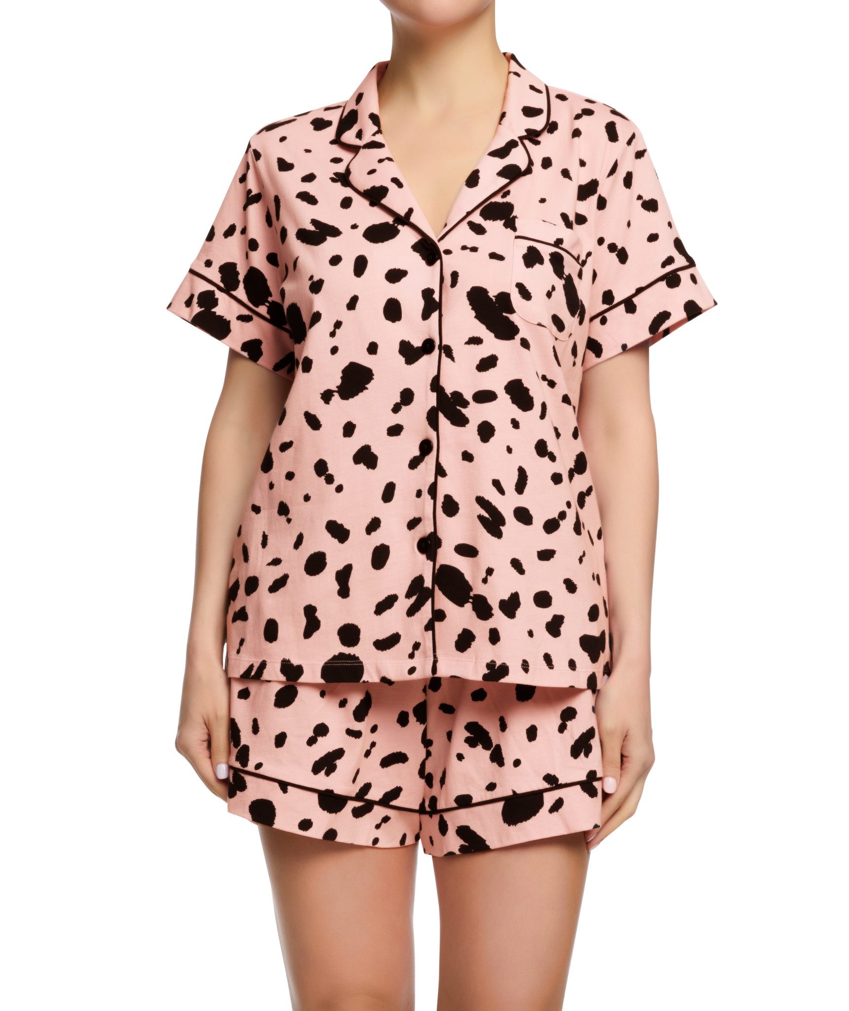 SAINTED SISTERS PRINTED JERSEY S/S PJS DAPPLED SPOT