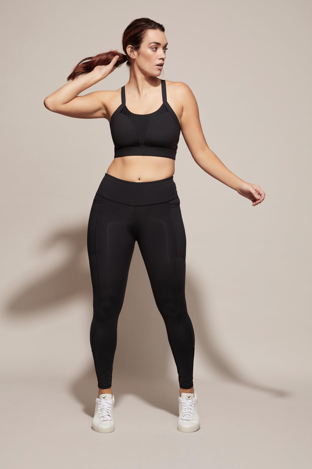 D+K ACTIVE MARLEY CROP BLACK