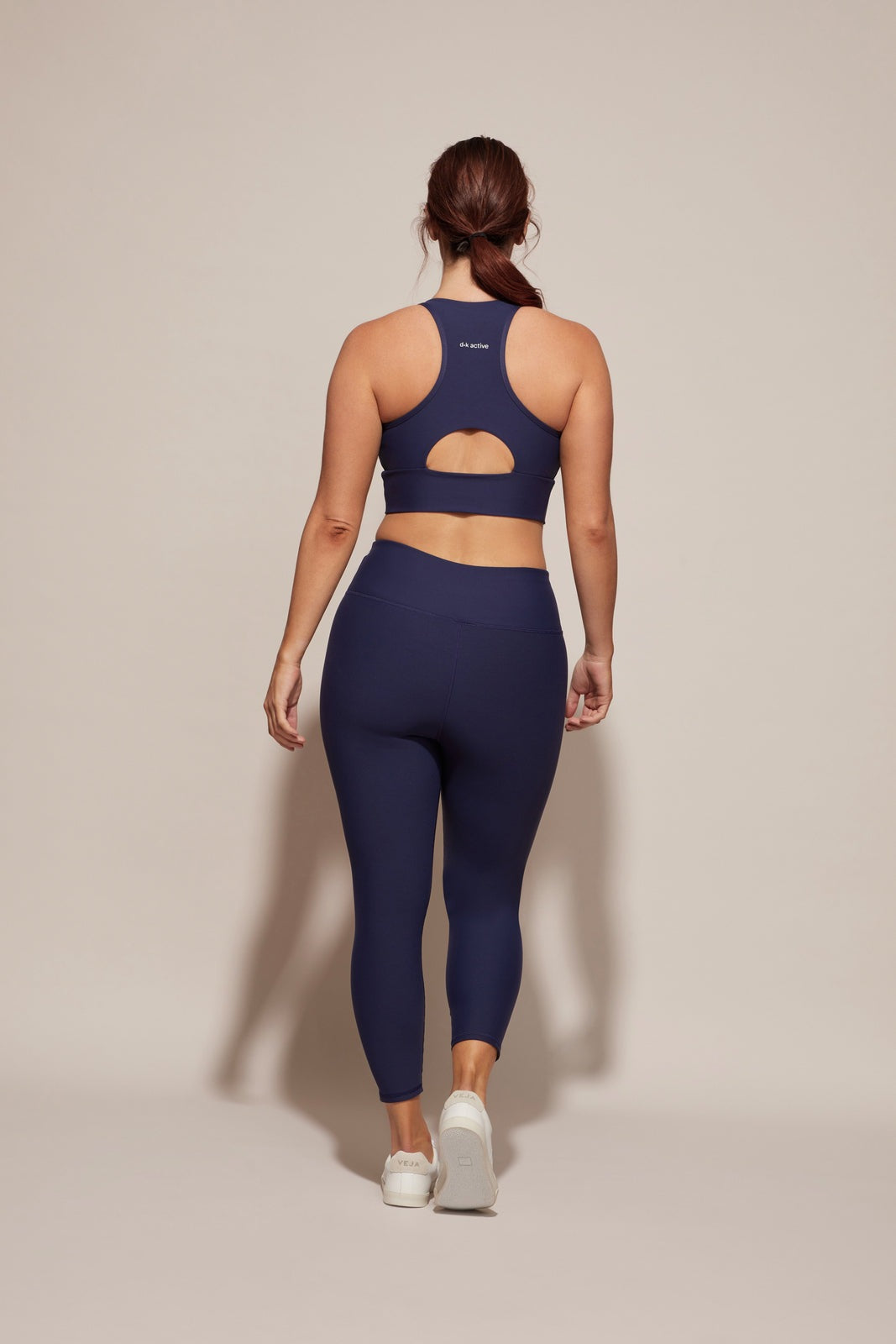 D+K ACTIVE MELODIC CROP NAVY