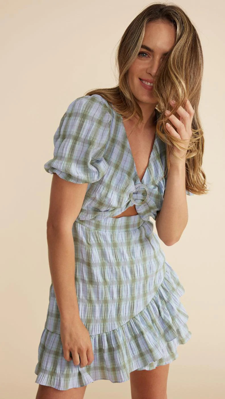 MINK PINK CLOVER MINI DRESS LILAC