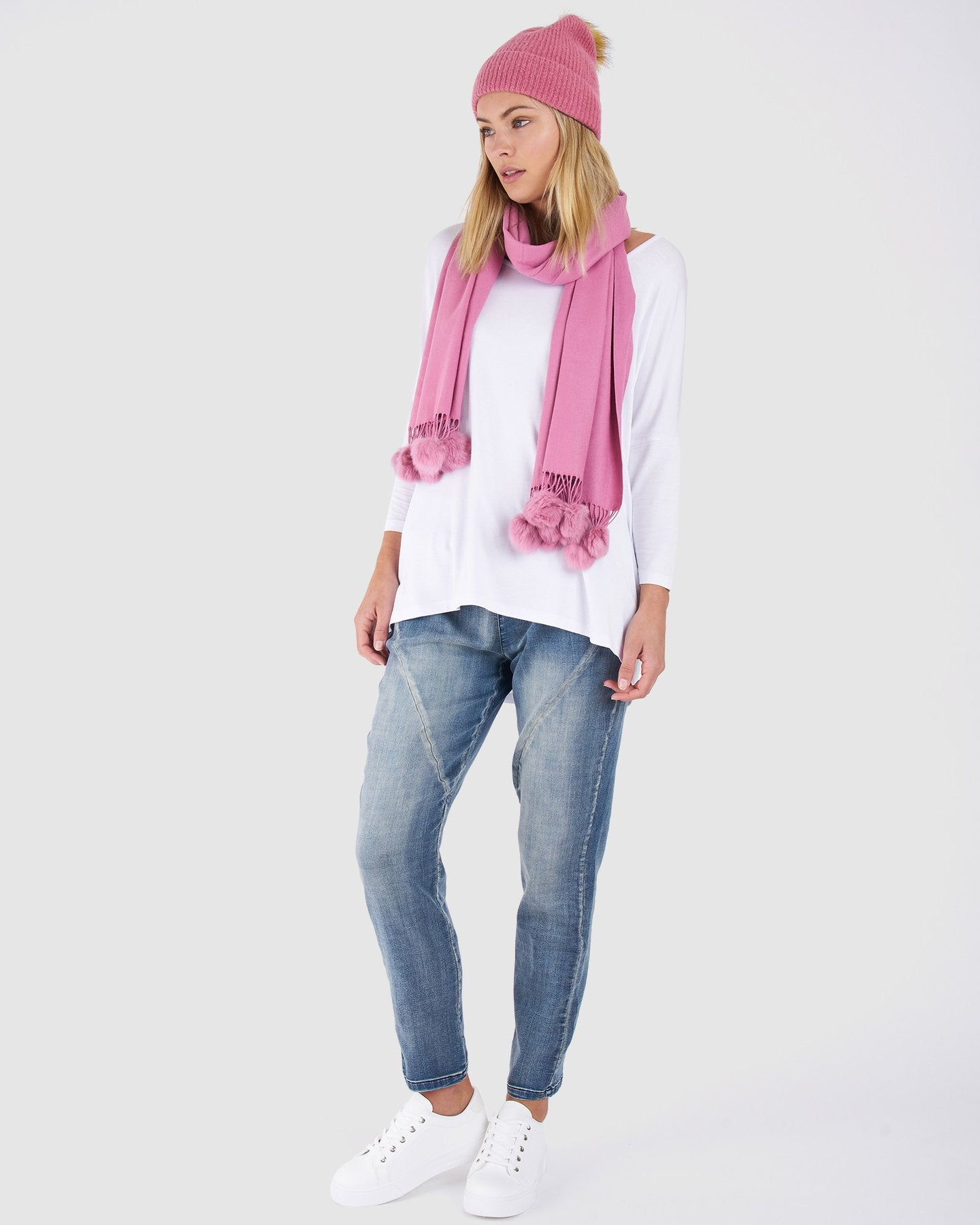 BETTY BASICS PANDORA BEANIE ROSE