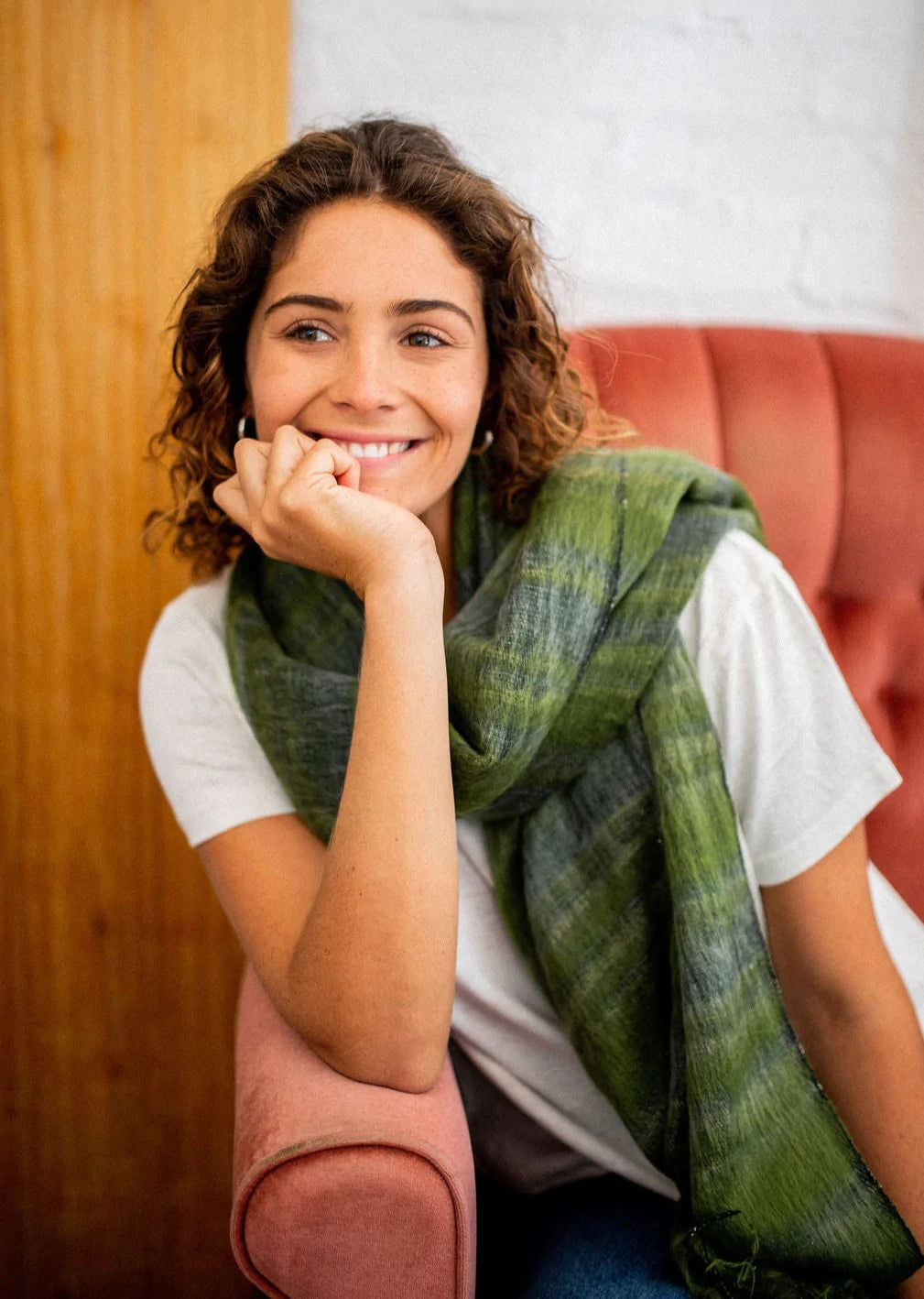 HOBO AND HATCH PESTO SHAWL/WRAP/SCARF