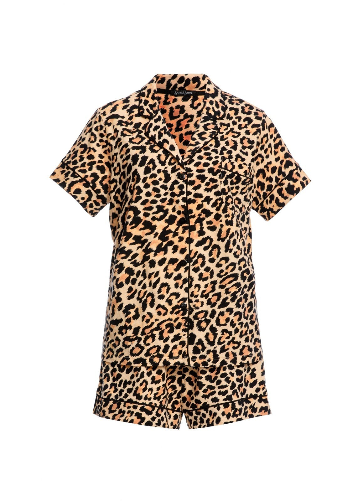 SAINTED SISTERS PRINTED JERSEY S/S PJS ANIMAL PRINT