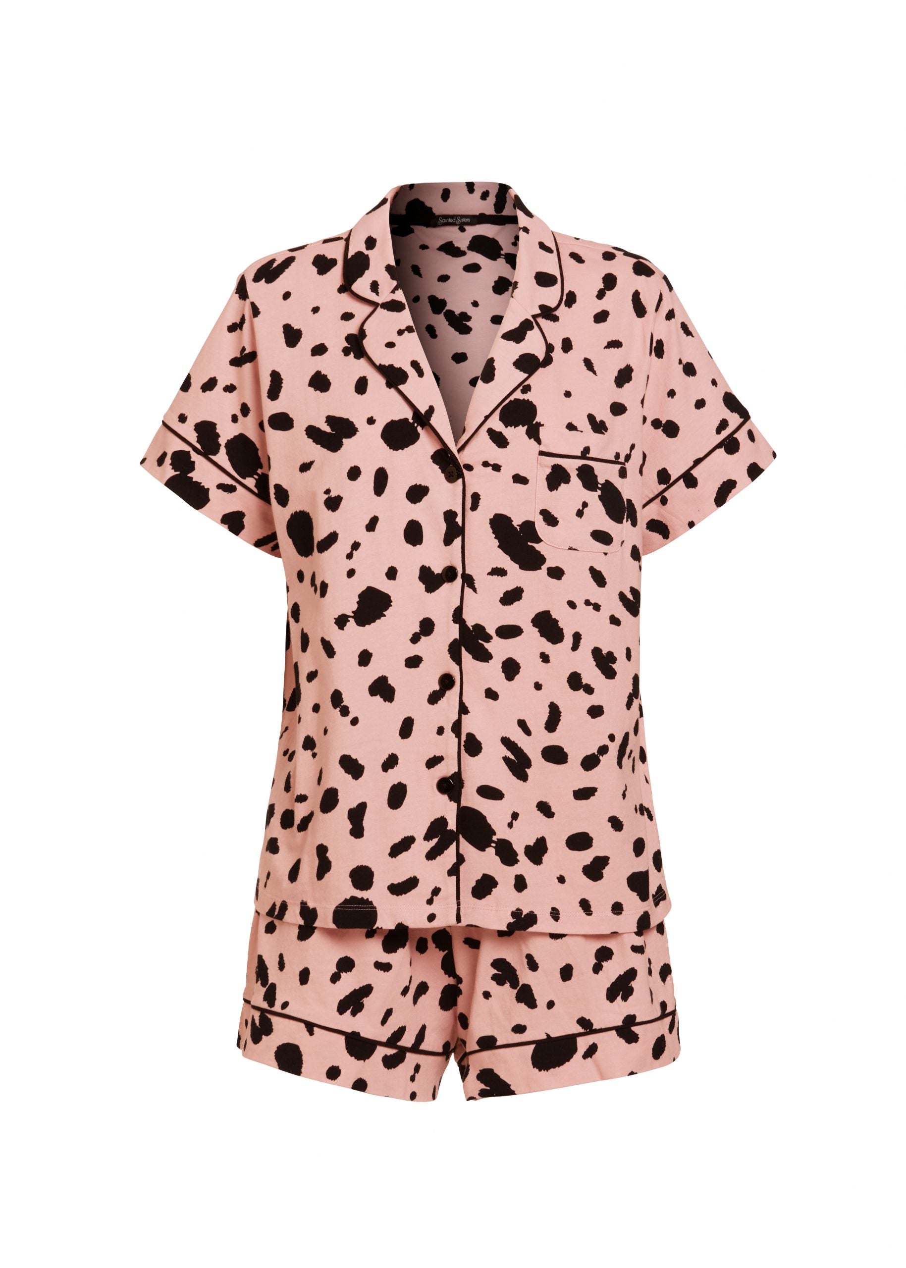 SAINTED SISTERS PRINTED JERSEY S/S PJS DAPPLED SPOT