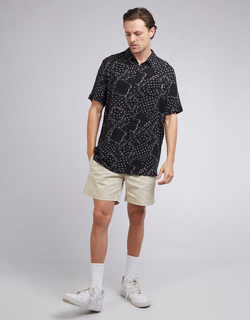ST GOLIATH BUNGALOW SHORT SLEEVE SHIRT BLACK