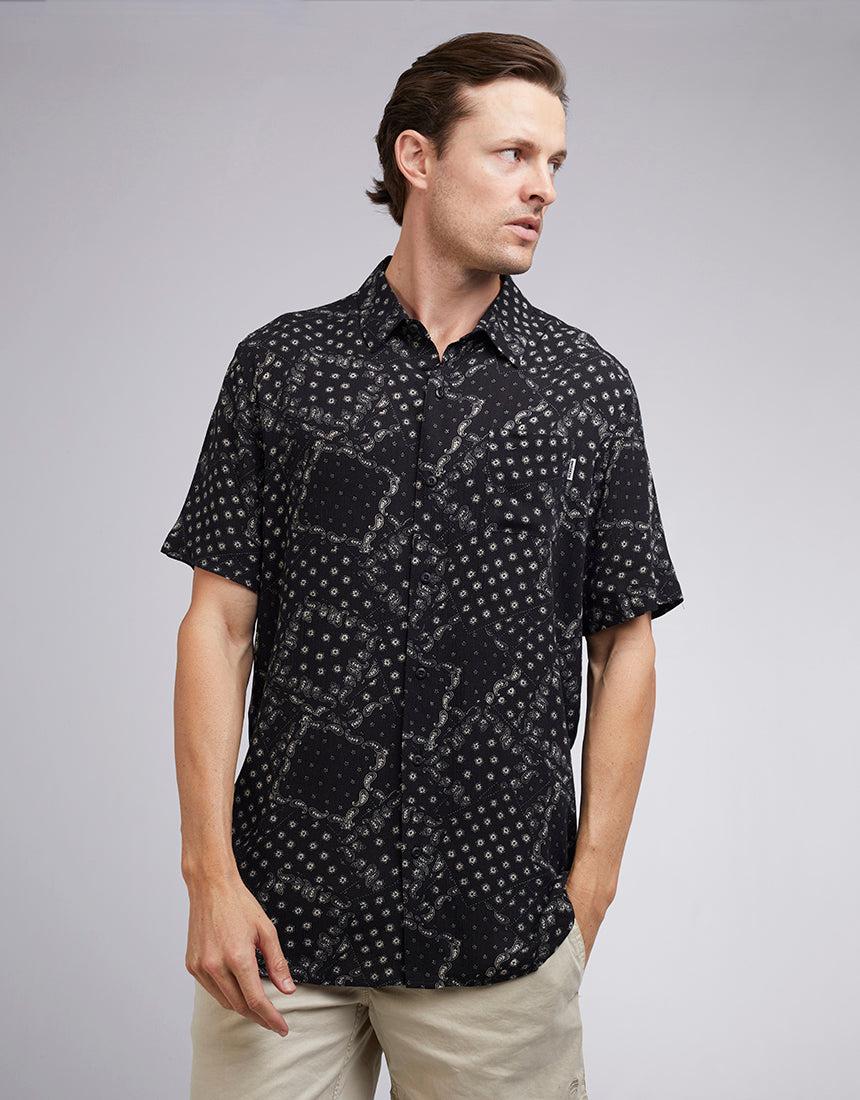 ST GOLIATH BUNGALOW SHORT SLEEVE SHIRT BLACK