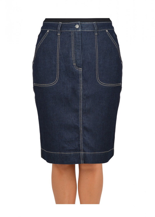 THOMAS COOK PEARL SKIRT DARK INDIGO