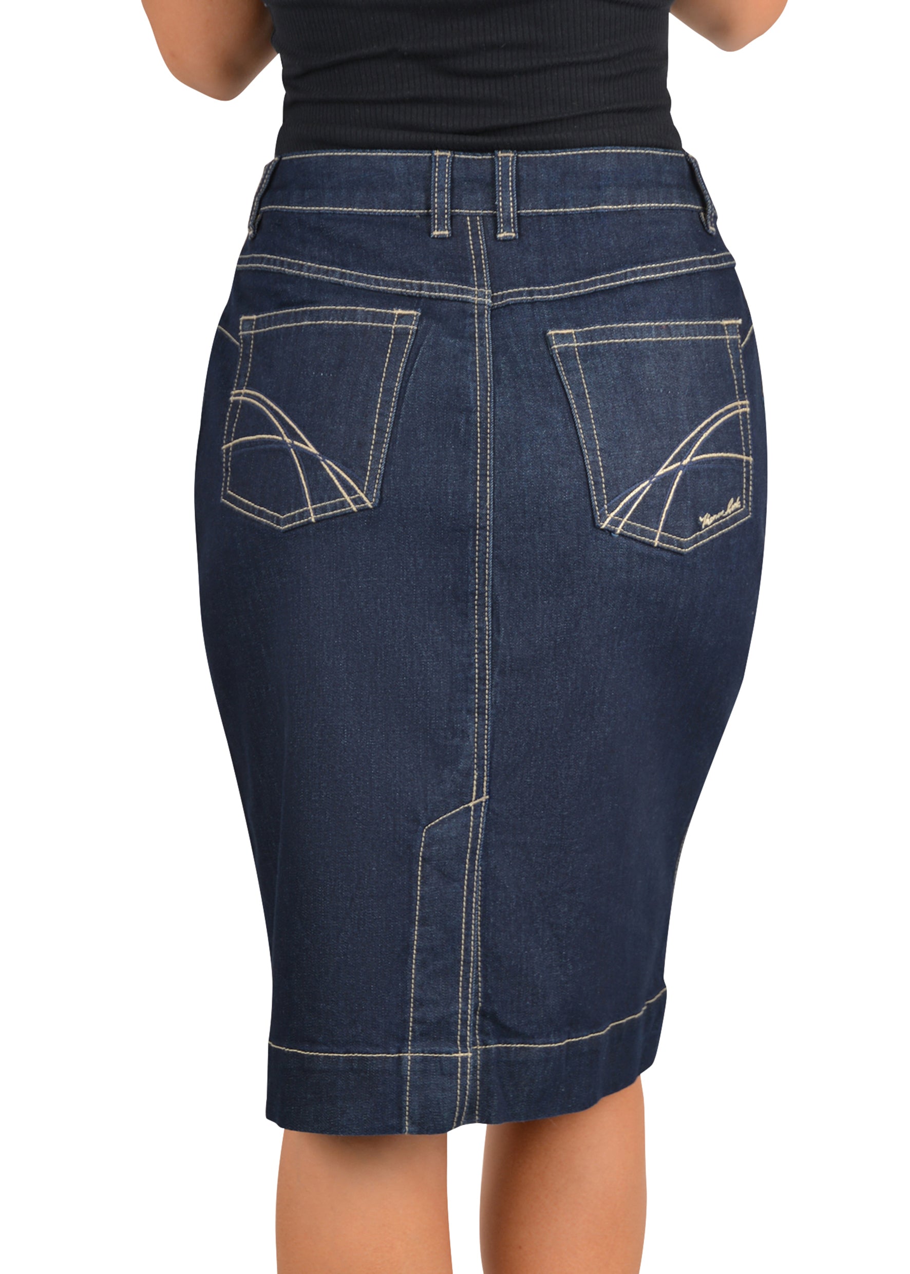 THOMAS COOK PEARL SKIRT DARK INDIGO