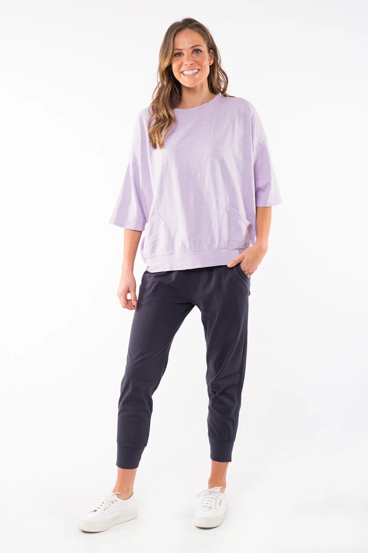 ELM FUNDAMENTAL MAZIE SWEAT ICE LILAC