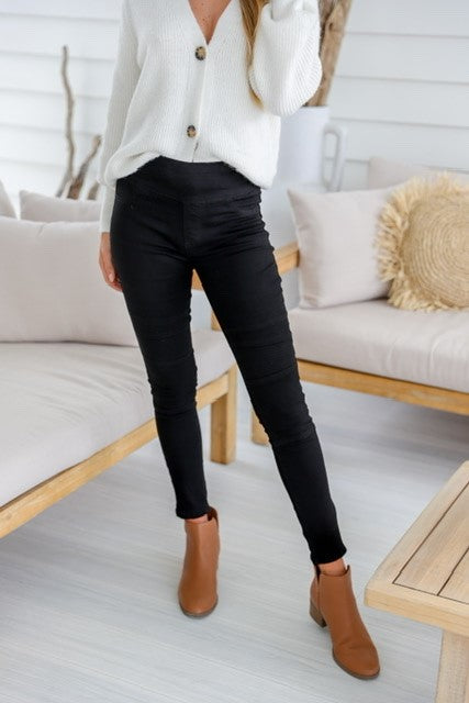 COUNTRY DENIM PULL ON MOTTO JEAN BLACK
