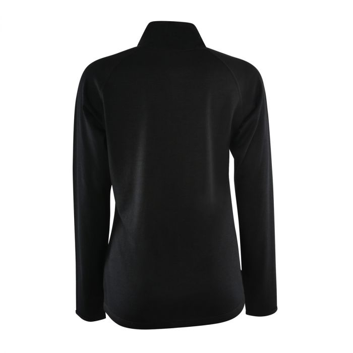 THOMAS COOK MERINO BLEND 1/4 ZIP SKIVVY BLACK