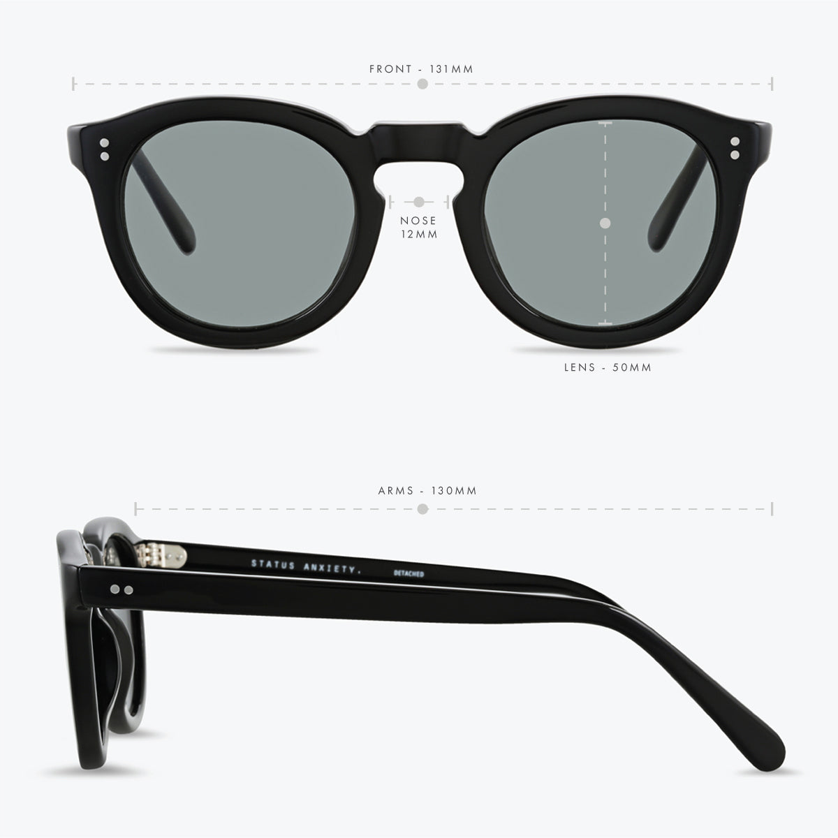 STATUS ANXIETY DETACHED SUNGLASSES BLACK