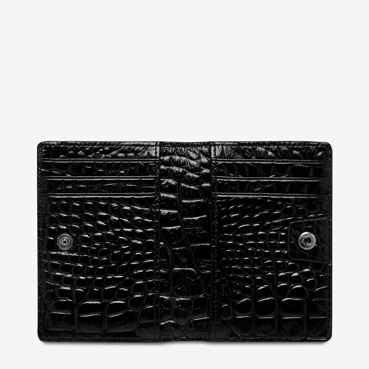 STATUS ANXIETY EASY DOES IT BLACK CROC EMBOSS
