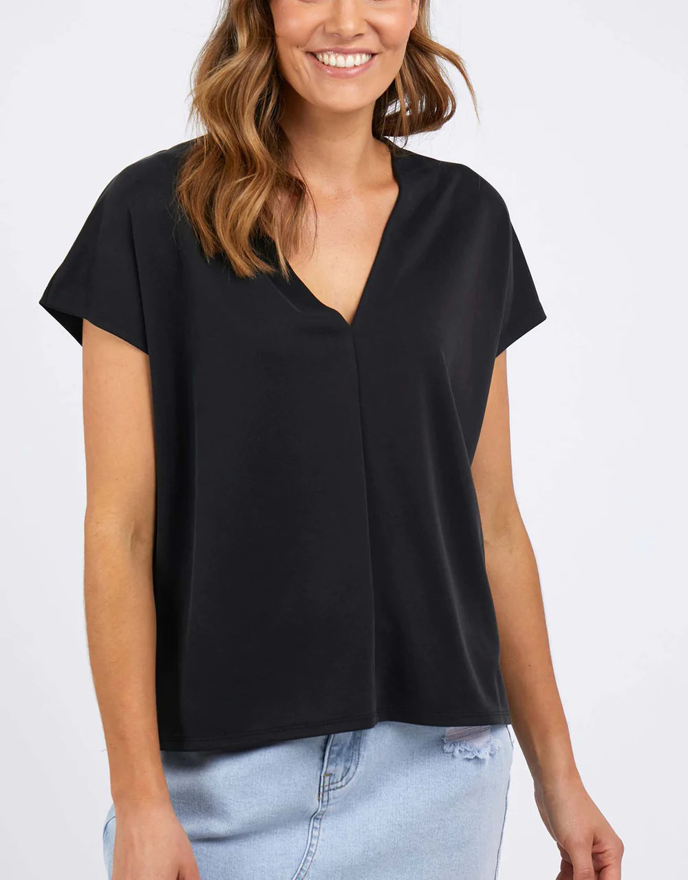 FOXWOOD LYRIC TEE BLACK
