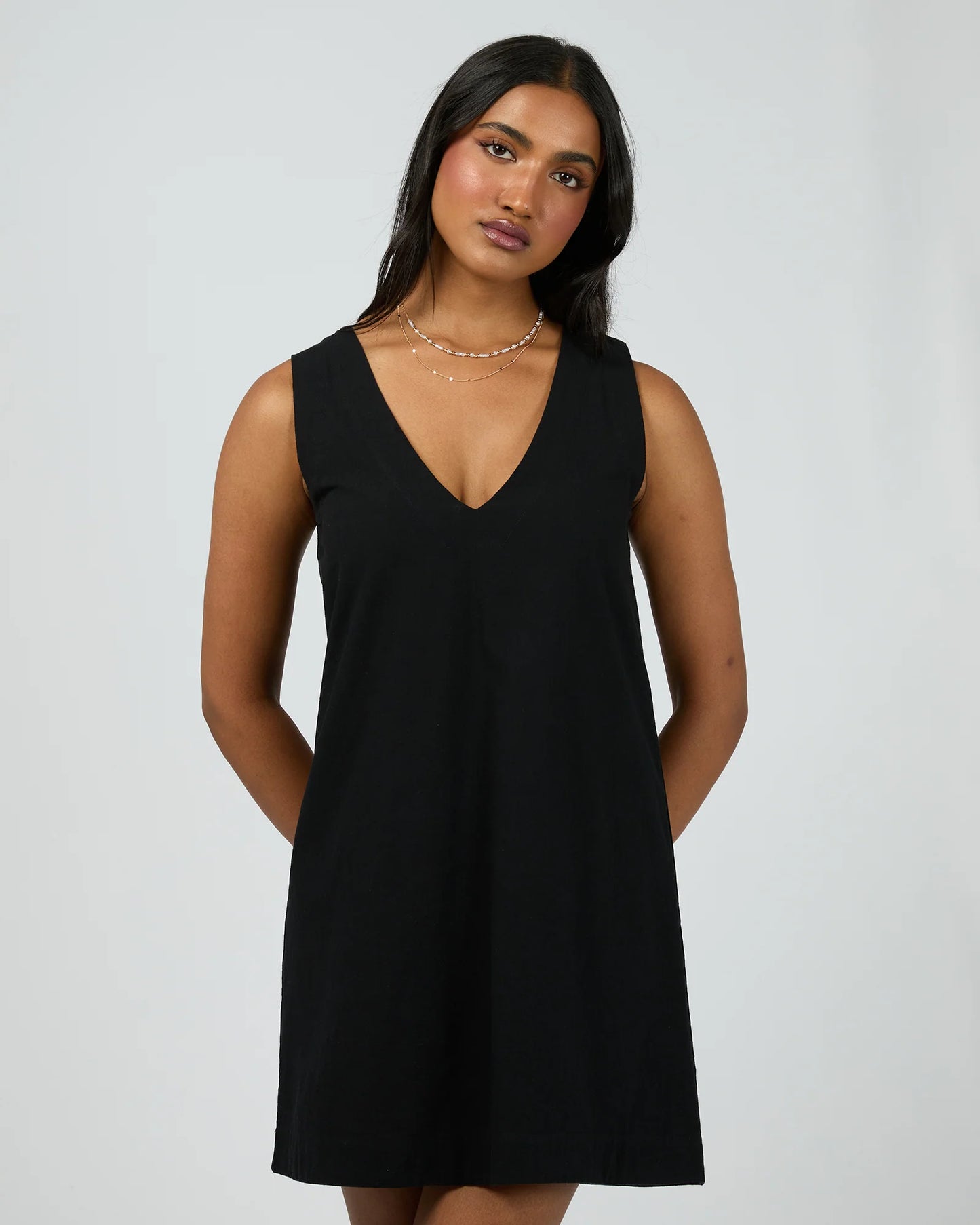 ALL ABOUT EVE ESSENTIAL MINI DRESS BLACK