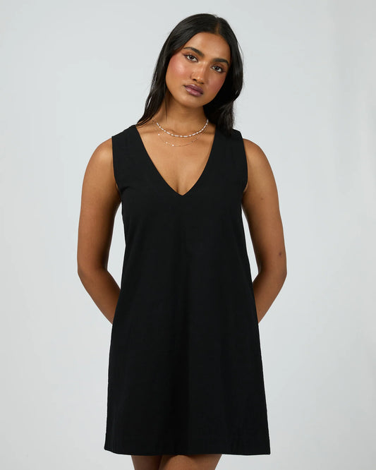 ALL ABOUT EVE ESSENTIAL MINI DRESS BLACK