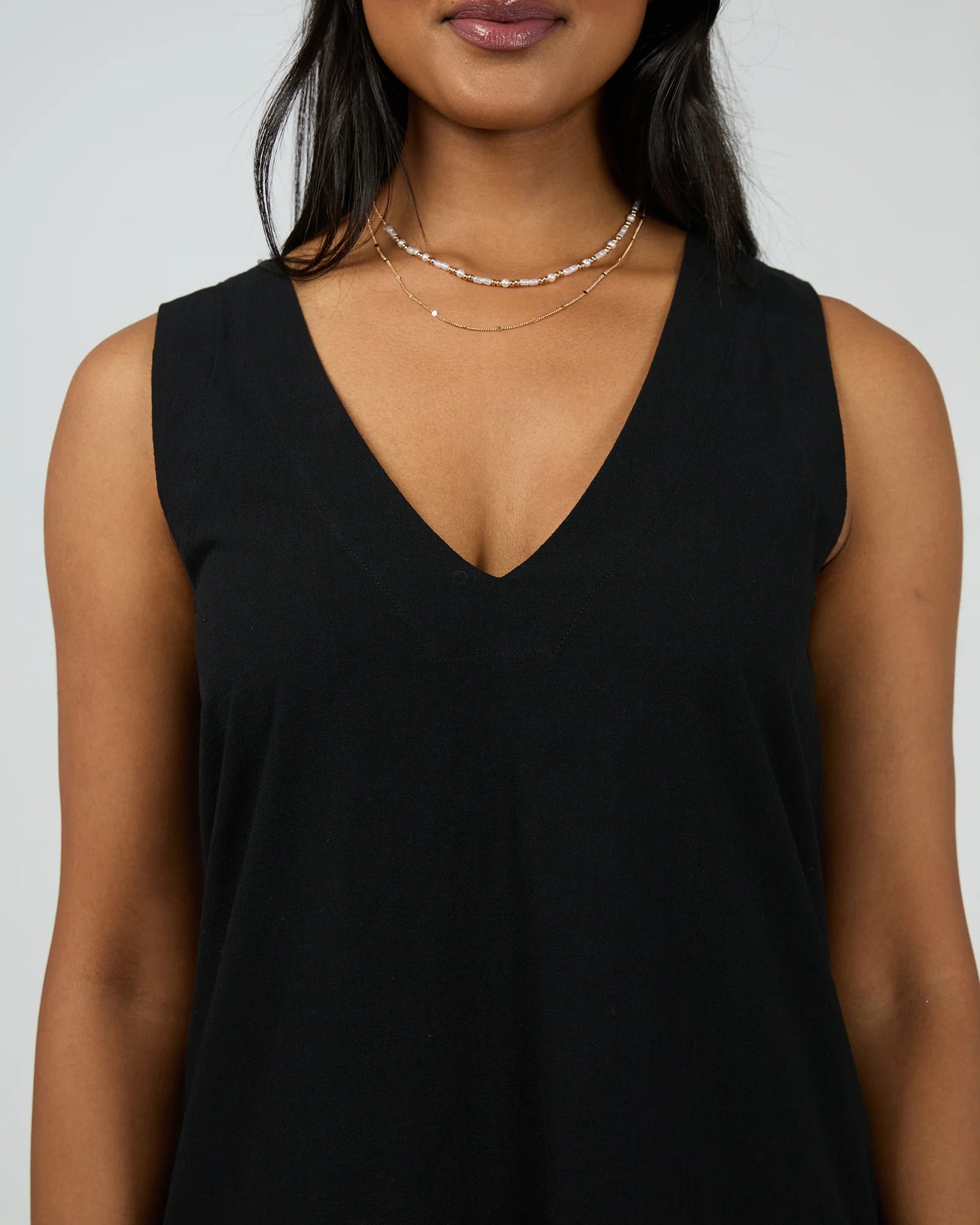 ALL ABOUT EVE ESSENTIAL MINI DRESS BLACK